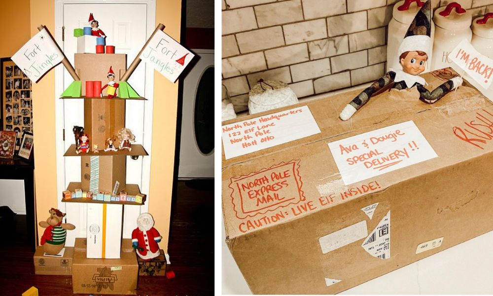 Cardboard Box Christmas Crafts